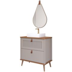 Gabinete para Banheiro Veneto 60cm Freijó/pistache Mgm | Sodimac