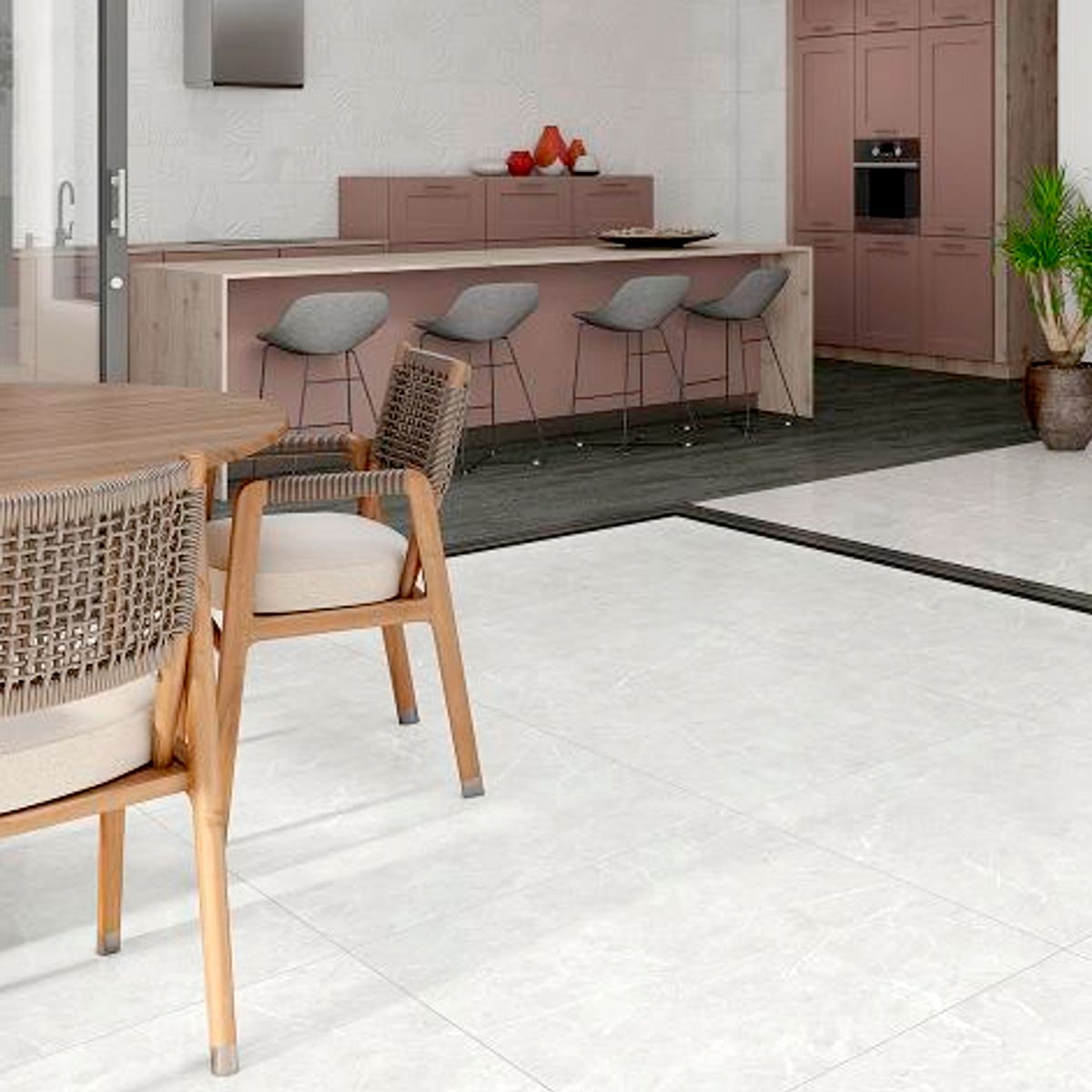 Porcelanato 83x83cm Magdal Ice Ar83185 Damme, marca Damme - Foto 2