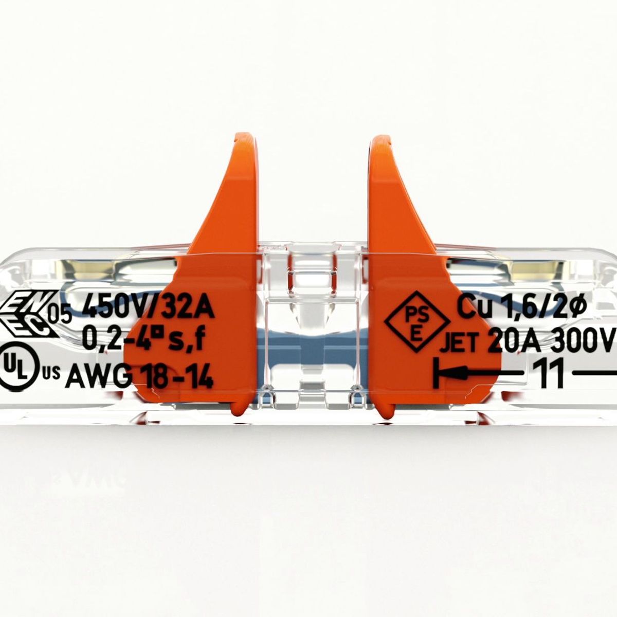 Conector de Emenda 2 Polos 2 Unidades Wago, marca Wago - Foto Principal