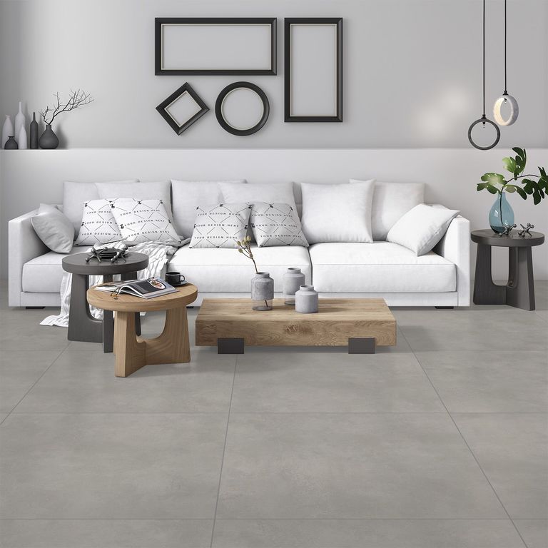 Porcelanato Urban Chumbo Acetinado 72x72cm Caixa 2,59m² Savane