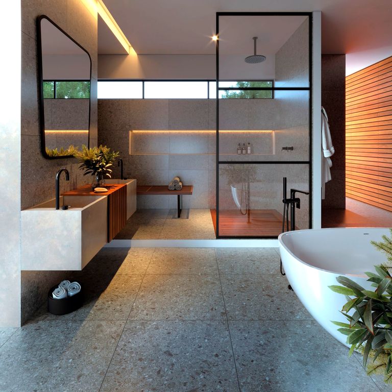 Porcelanato Terrazzine Bianco 72x72cm Caixa 2,59m² Savane