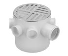 Caixa Sifonada Redonda Crom 7 Entradas 150x150x50 Krona