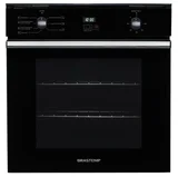 Forno De Embutir Elétrico Brastemp 84 Litros Preto Com Convecção E Timer Touch - Boc84Ae