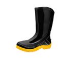 Bota PVC Cano Medio Preto Tamanho 38 Marluvas