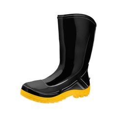 Bota PVC Cano Medio Preto Tamanho 38 Marluvas