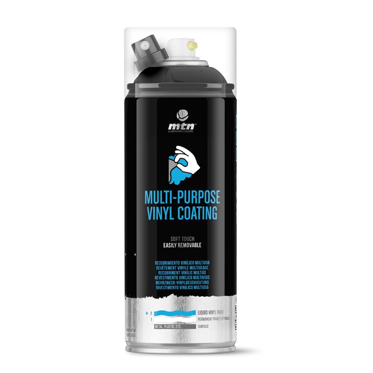 Tinta Spray Mtn Pro Vinil Líquido Preto 400ml Montana Colors, marca Montana Colors - Foto Principal