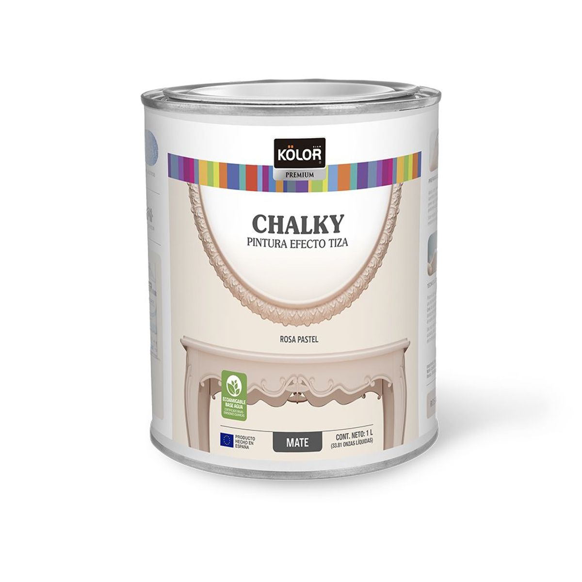 Kolor Chalky Brush Rosa Pastel Mate 1L Sodimac, marca Sodimac - Foto Principal