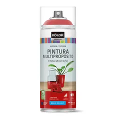 Kolor Pintura Esmalte Vermelho Vivo Brilhante 400ml Sodimac