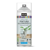 Kolor Pintura Esmalte Cinza Luminoso Brilhante 400ml Sodimac