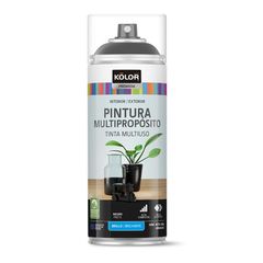 Kolor Pintura Esmalte Preto Brilhante 400ml Sodimac