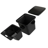 Caixa de Gordura Quadrada Preto 20L Odem