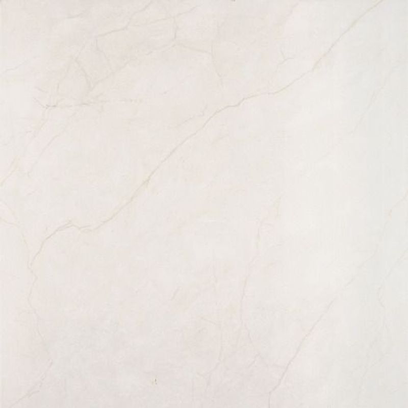 Porcelanato Brilhante Esmaltado Polido Branco Interno 80X80cm