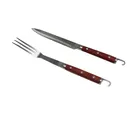 Conjunto De Faca E Garfo Grelhador