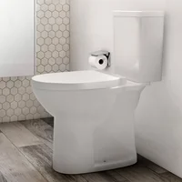 Kit Vaso Sanitário com Caixa Acoplada e Assento Branco Duplo Acionamento 3/6L Saída Vertical Round Roca