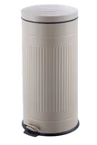 Lixeira Metal 30L Retro Taupe