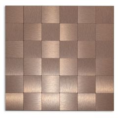 Pastilha Metal Alumínio Adesiva - Al1001 Cobre 30X30Cm Art Glass