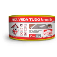 Fita Asfáltica Alumínio Vedatudo 10cm Brasilit