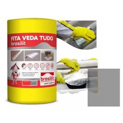 Fita Asfáltica Alumínio Vedatudo 45cm Brasilit