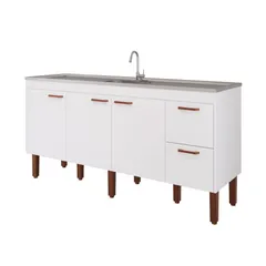 Gabinete para Cozinha Slim 174cm Branco Mgm