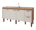 Gabinete para Cozinha Slim 174cm Freijó/off White Mgm