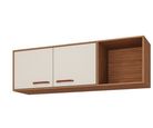 Armário Para Cozinha Aereo Slim 114cm Freijo/Offwhite Mgm