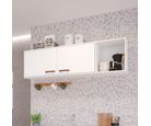 Armário Para Cozinha Aereo Slim 144cm Branco Mgm