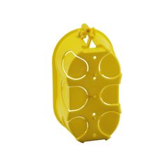 Caixa de Luz 4X2 Retangular Amarela para Drywall