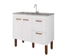 Gabinete para Cozinha Slim 94cm Branco Mgm
