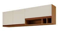 Armário Para Cozinha Aereo Prisma 174cm Freijo/Off White Mgm