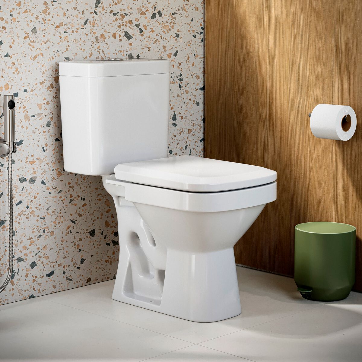 Kit Completo Bacia com Caixa Acoplada Lirio Branco Fiori, marca Fiori - Foto 2