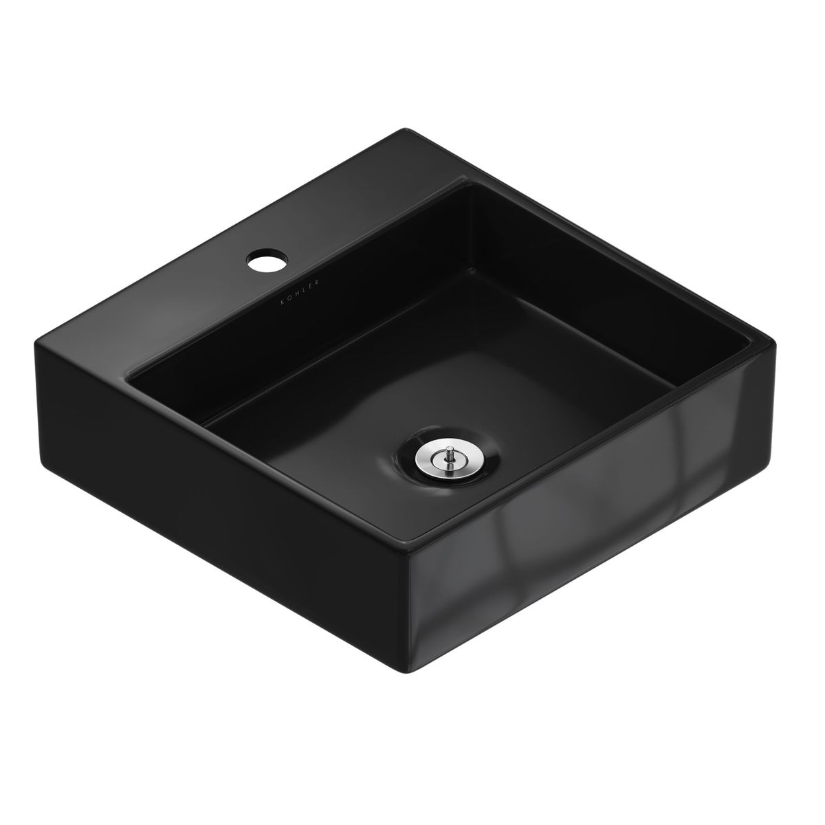Cuba de Apoio Taut Quadrada Com Mesa 410x410cm Preto Kohler, marca Kohler - Foto Principal
