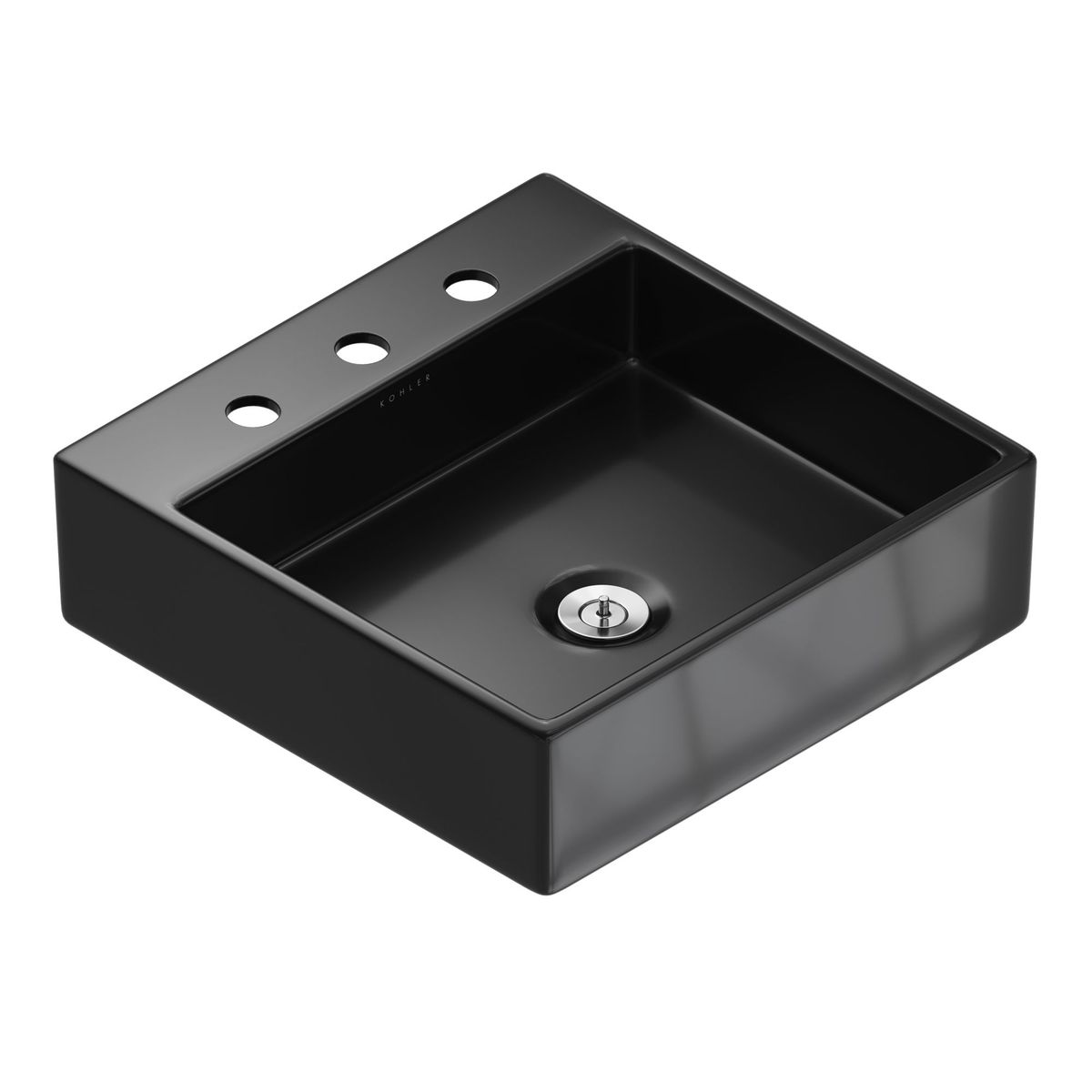 Cuba de Apoio com Mesa Quadrada Preta 41cm Taut Kohler, marca Kohler - Foto Principal