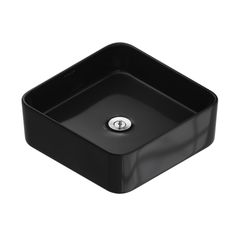 Cuba de Apoio Quadrada Preta 35cm Vox Lite Kohler