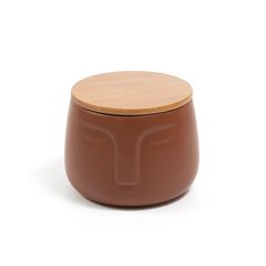 Pote Rosto Dolomita com Tampa de Bambu Oikos