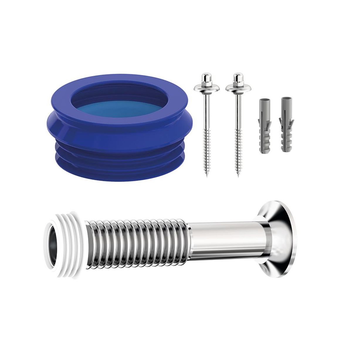 Kit Para Instalação de Bacia Sanitária Convencional Tubo de Ligação e Anel de Vedação Nova Geração Censi, marca Censi - Foto Principal