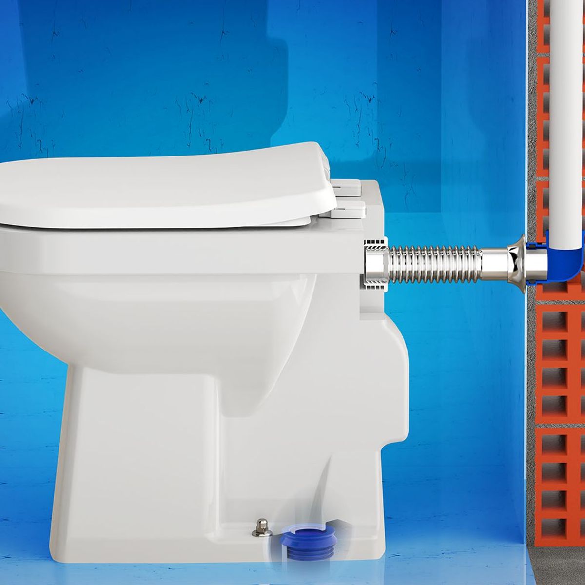 Kit Para Instalação de Bacia Sanitária Convencional Tubo de Ligação e Anel de Vedação Nova Geração Censi, marca Censi - Foto 2
