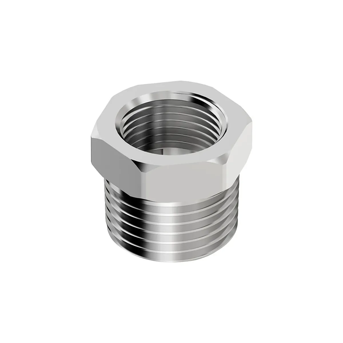 Bucha de Redução em Latão Cromado Rosca 3/8" X 1/2" Censi, marca Censi - Foto Principal