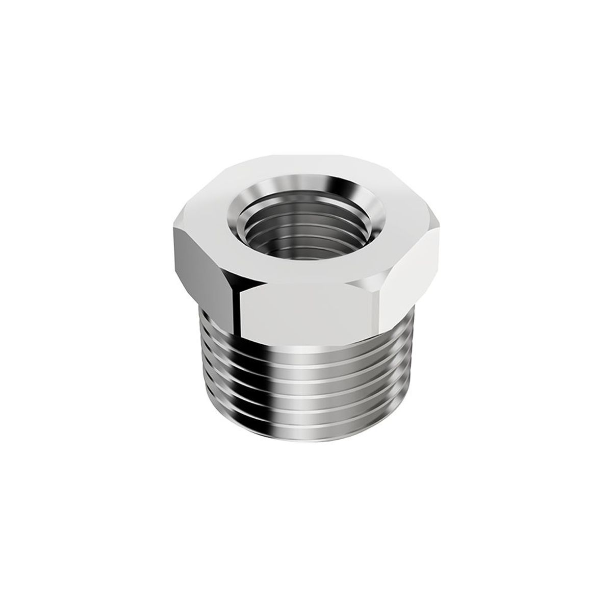 Bucha de Redução em Latão Cromado Rosca 1/4" X 1/2" Censi, marca Censi - Foto Principal