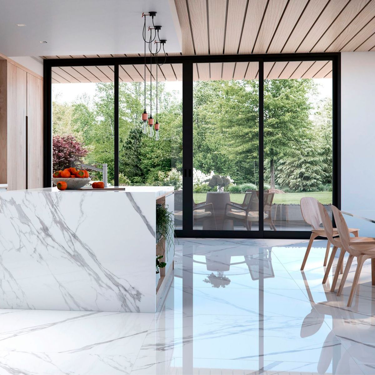 Porcelanato Marmo Branco Pólido 120X240, marca Eliane - Foto Principal