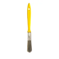 Trincha 1 2 Cerda Gris Cabo Amarelo Referencia 301 Pincéis Compel