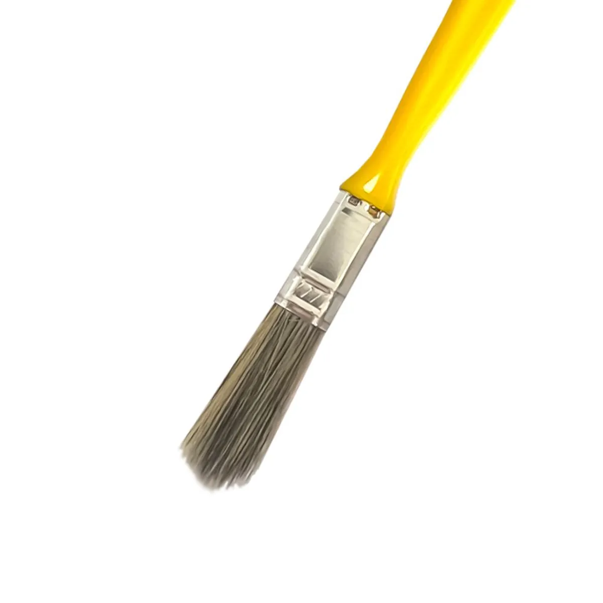 Trincha 1 2 Cerda Gris Cabo Amarelo Referencia 301 Pincéis Compel, marca Pincéis Compel - Foto 2