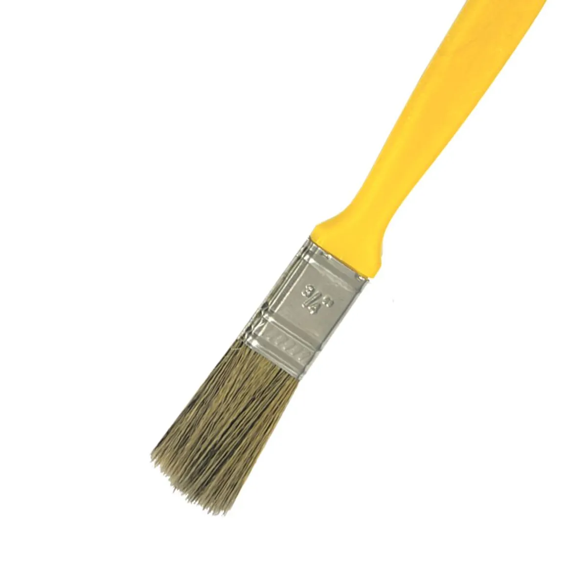 Trincha 3/4  Cerda Gris Cabo Amarelo Referencia 302 Pincéis Compel, marca Pincéis Compel - Foto 2