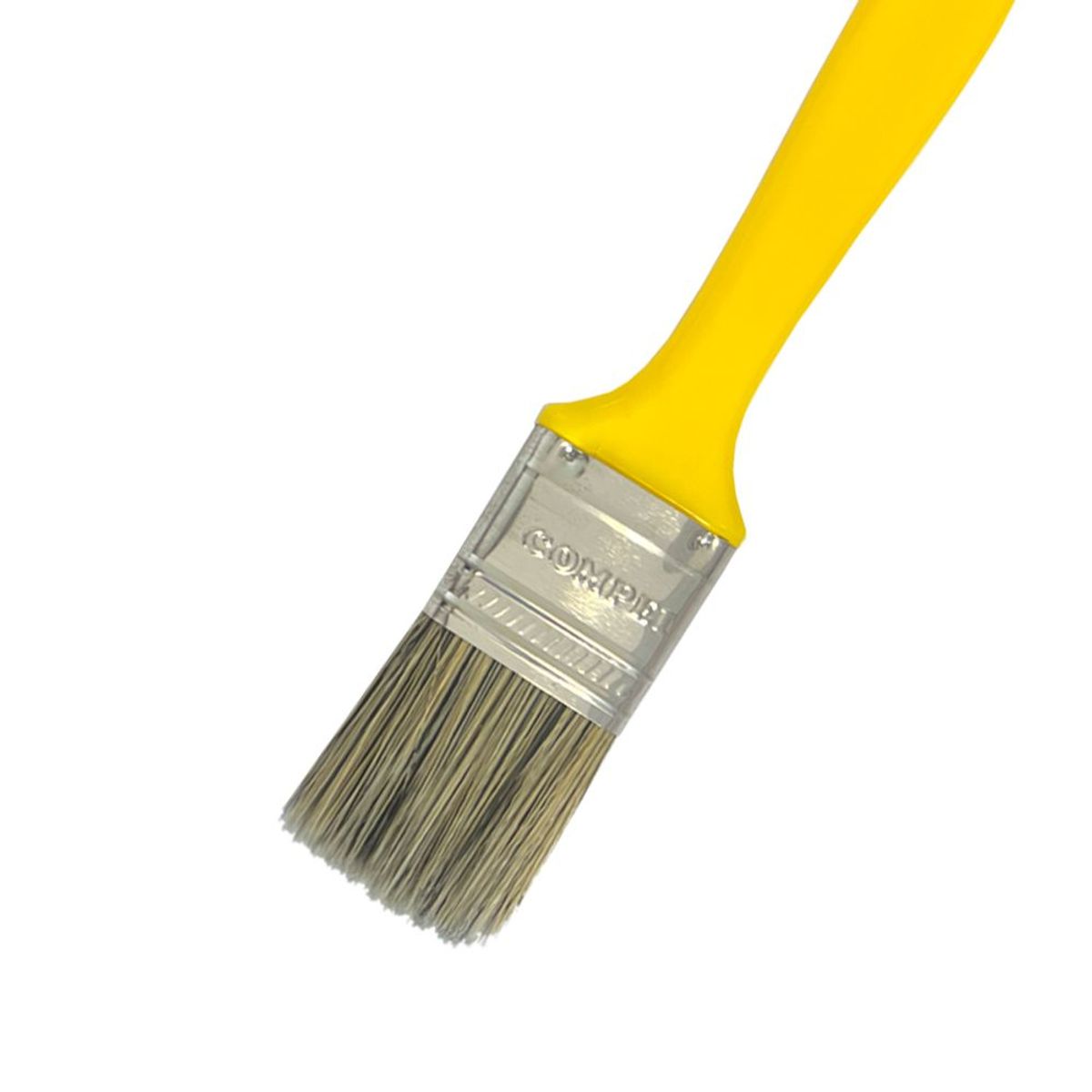 Trincha 1 1/2 Cerda Gris Cabo Amarelo Referencia 304 Pincéis Compel, marca Pincéis Compel - Foto 2
