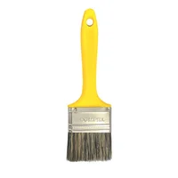 Trincha 2 1/2 Cerda Gris Cabo Amarelo Referencia 306 Pincéis Compel