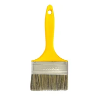 Trincha 4 Cerda Gris Cabo Amarelo Referencia 308 Pincéis Compel