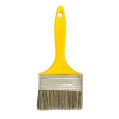 Trincha 4 Cerda Gris Cabo Amarelo Referencia 308 Pincéis Compel
