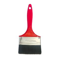 Trincha 4 Cerda Preta Cabo Vermelho Referencia 407 Pincéis Compel