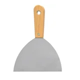 Espatula de Aço Inox com Cabo de Madeira 150mm Pincéis Compel