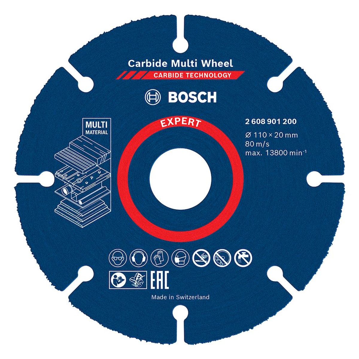 Disco de Corte EXPERT Carbide Multi Wheel 110mm 20mm Bosch, marca Bosch - Foto Principal