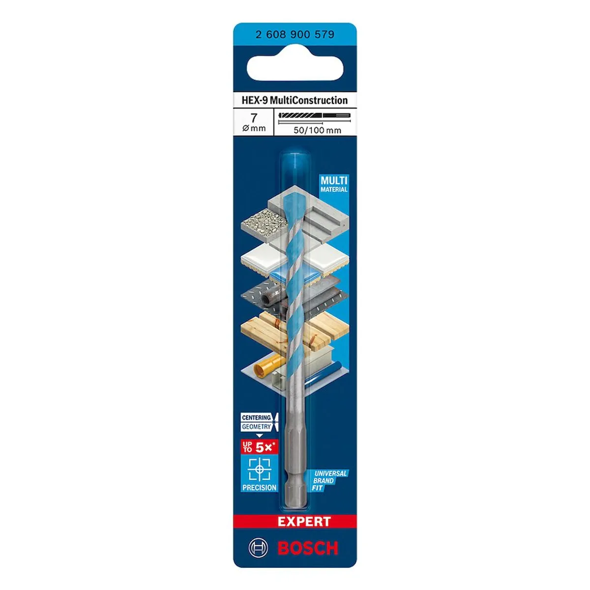 Broca Multiconstruction Hex9 7x50x100, marca Bosch - Foto Principal